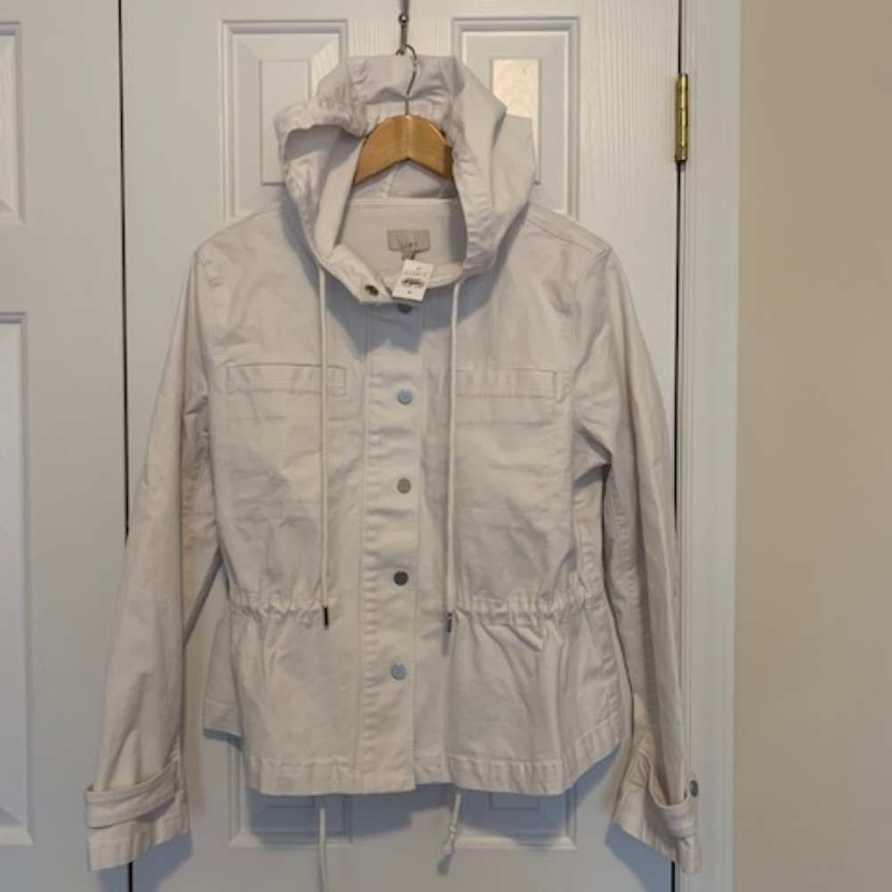 LOFT White Coat with Hood